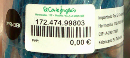 Cero euros en El Corte Inglés Cero euros en El Corte Inglés