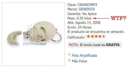 USB de 0,5 kg USB de 0,5 kg