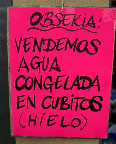 El hielo de toda la vida, vaya