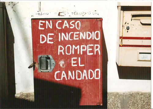 Fotos de mi casa Incendio-romper-candado